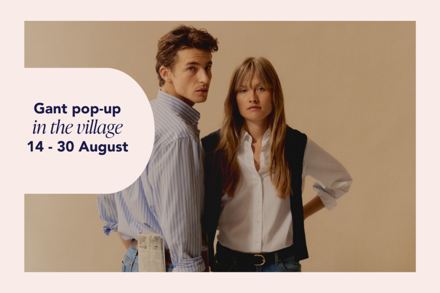 A man and a woman wearing GANT clothing.