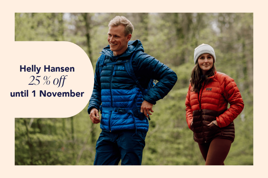 Helly Hansen 25% off until Sunday 1.11.