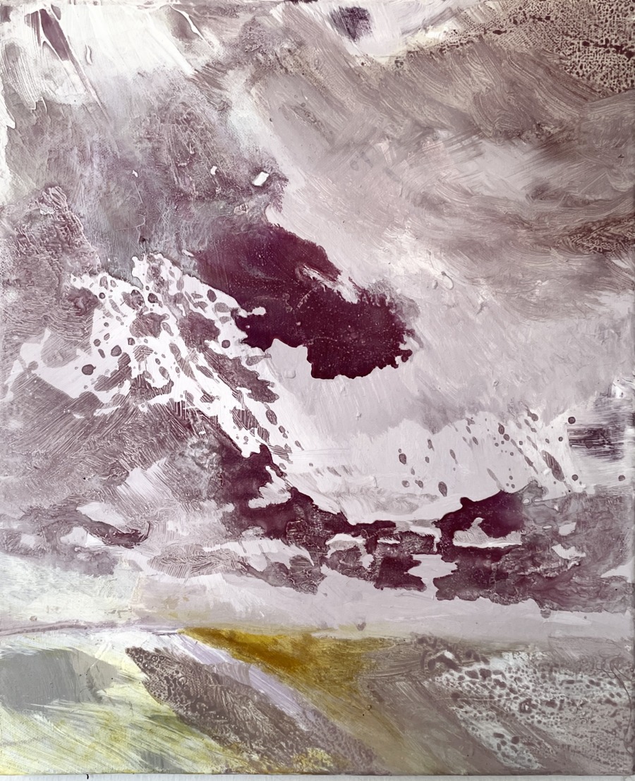 Artist of September Light pink shade abstract art
