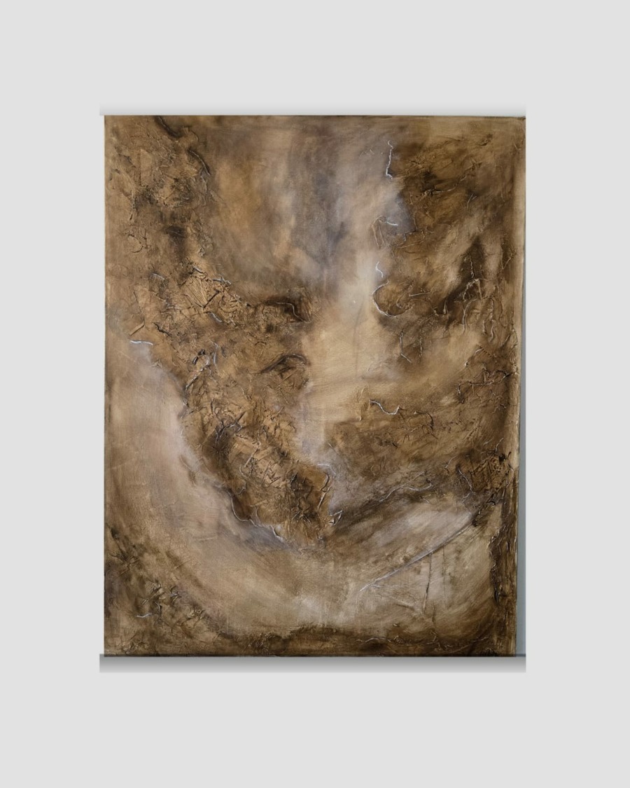 Brown abstract art