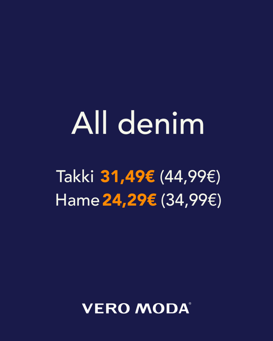 Farkkutakki 31,49€ ja hame 24,29€