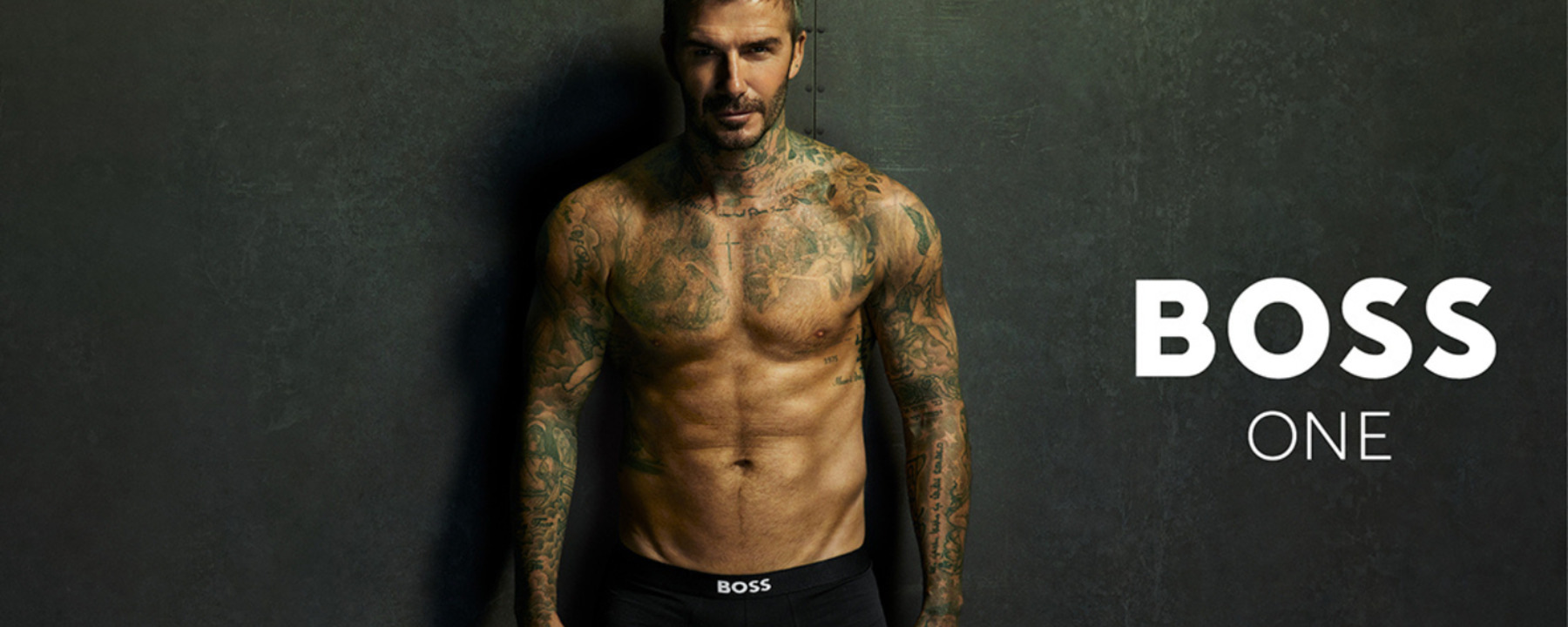 David Beckham seisoo alushousut jalassa