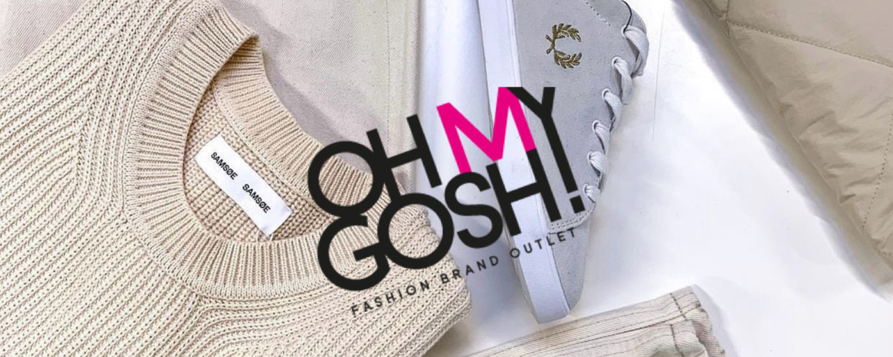 beige clothes and gray sneakers