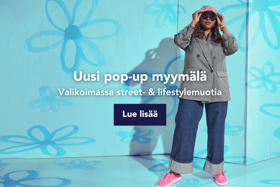 Uusi street- ja katumuodin pop-up myymälä on avattu ostoskylään