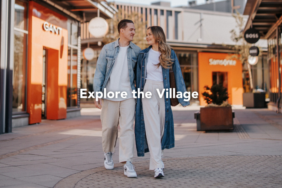 A woman and a man came to shop at Helsinki Outlet