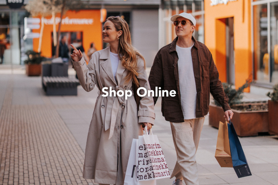 A woman and a man came to shop at Helsinki Outlet