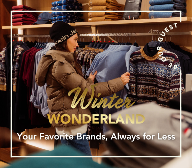 A woman shopping christmas gifts in Tommy Hilfigren store in Helsinki Outlet