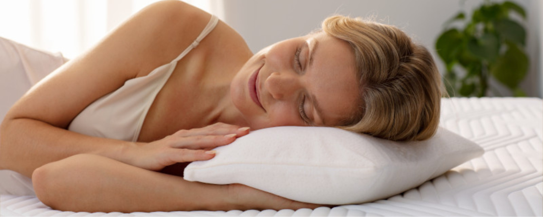 woman sleeping in bed