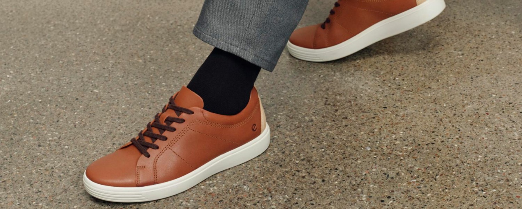 Brown leather shoe