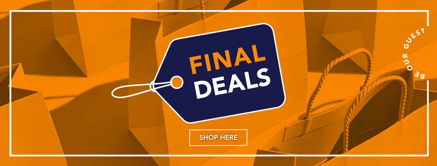 Final Deals logo and orange background