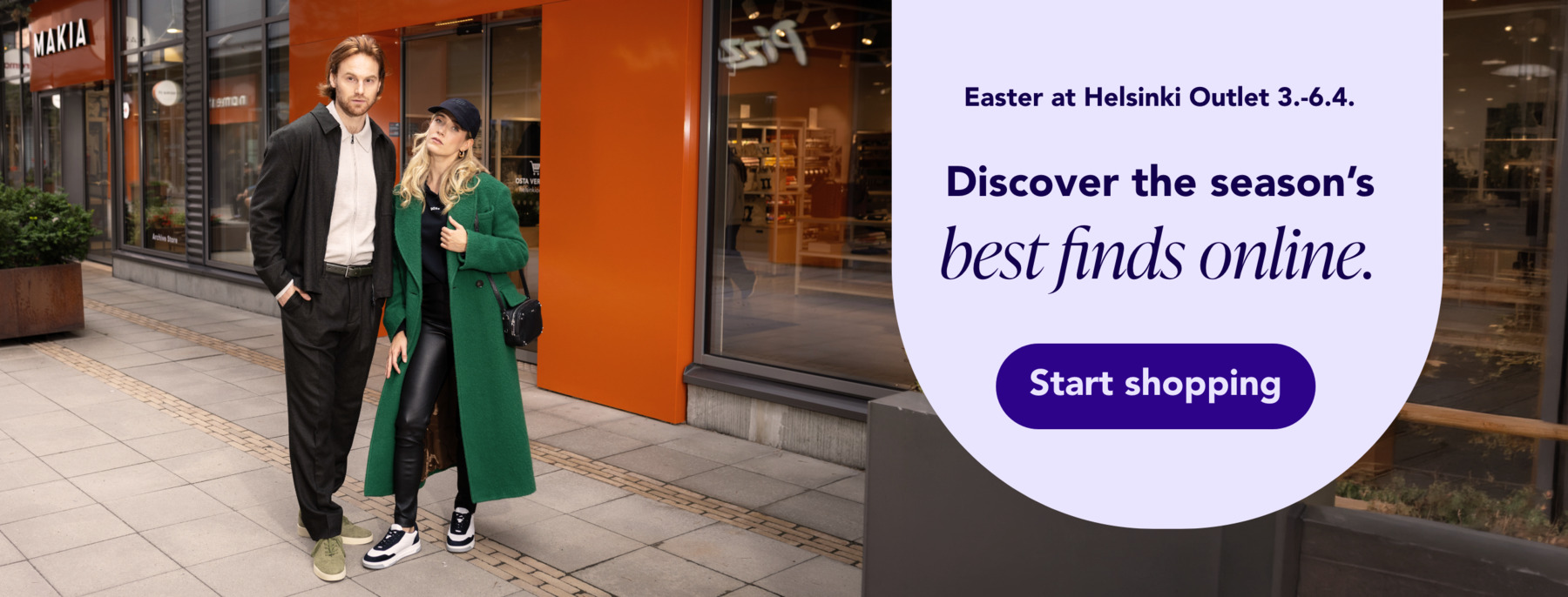 Easter at Helsinki Outlet 3.-6.4. Discover the season´s best finds online