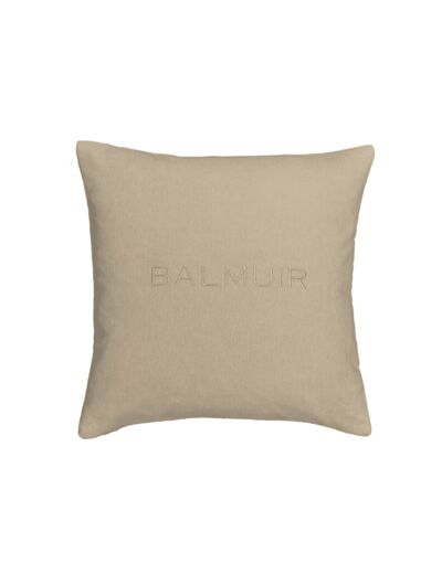 BALMUIR, Cassia-logo-tyynynpäällinen, 40x40cm, taupe